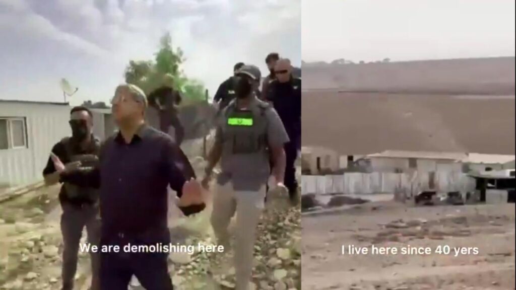 ফিলিস্তিনের ওয়েস্ট ব্যাংকে ৪০ বছরের বাসিন্দাকে ২ ঘণ্টার উচ্ছেদ নোটিশ, ঘটনাস্থলে ইসরায়েলি মন্ত্রী 2 ওয়েস্ট ব্যাংকে ৪০ বছরের বাসিন্দাকে ২ ঘণ্টার উচ্ছেদ নোটিশ