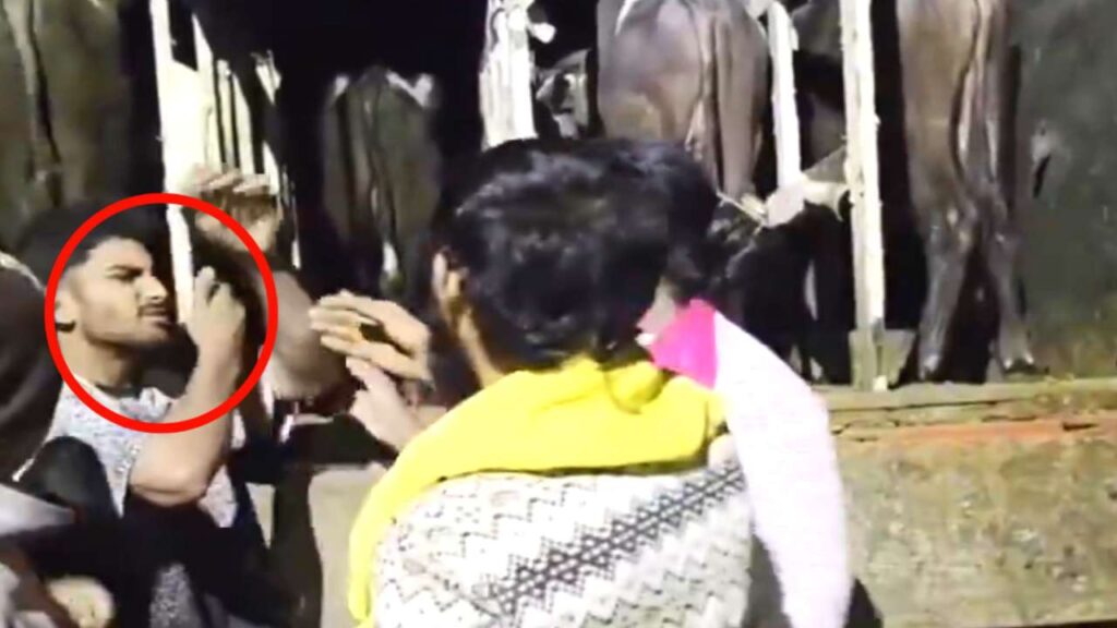 ভারতের পুনেতে মুসলিম যুবককে জোর করে গোবর খাওয়ানোর অভিযোগ