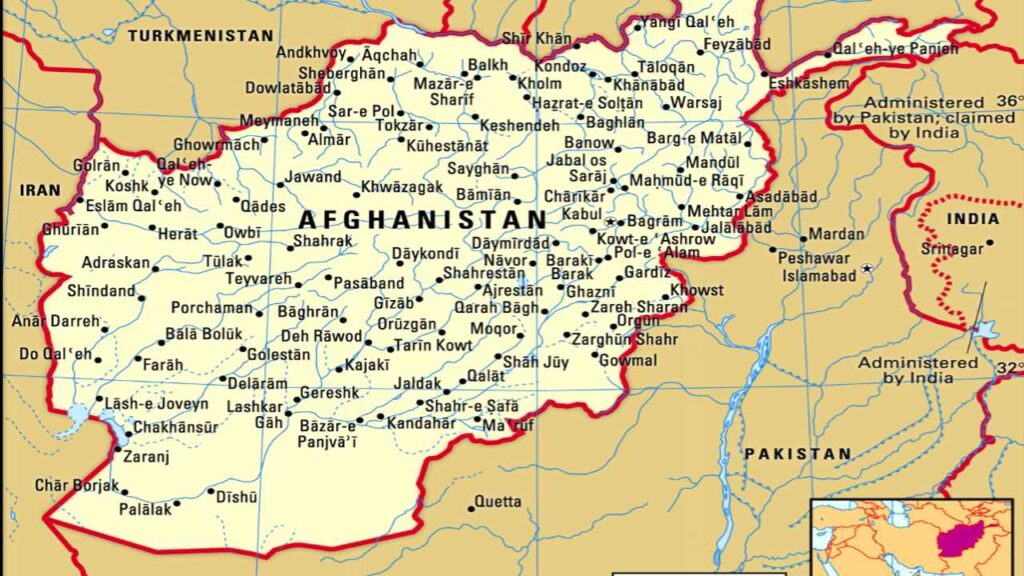 গ্রেটার আফগানিস্তান’ মানচিত্র উন্মোচন